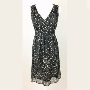 Motherhood Maternity Sheer Polka Dots V-Neck Dress